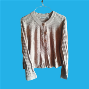 Luxe Beige Cable Knit Sweater